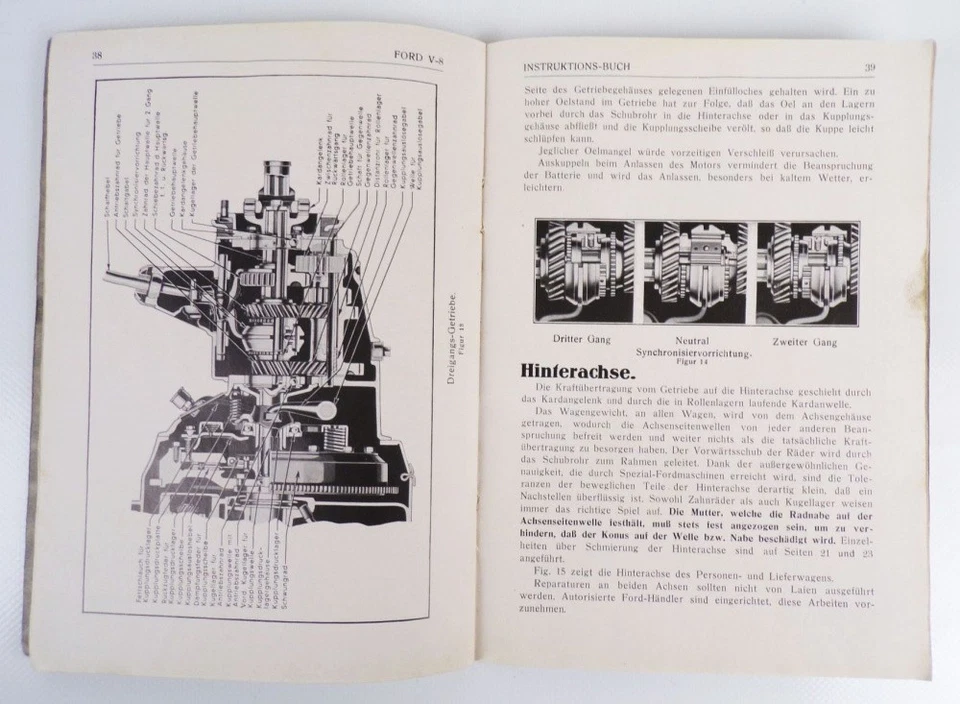 Ford Instruktions Buch 1934 Original - Bild 3 von 3