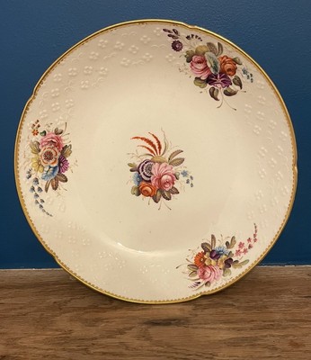Spode Anfang 19. Jahrhundert Teller Schale Dekor floral handbemalt 2527
