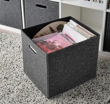 8x IKEA Storage Box  for Kallax Shelving Unit Organiser dark GREY discontinued