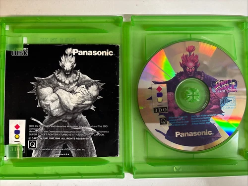 Super Street Fighter 2 Turbo , Panasonic 3DO Tested & Working CLEAN!!