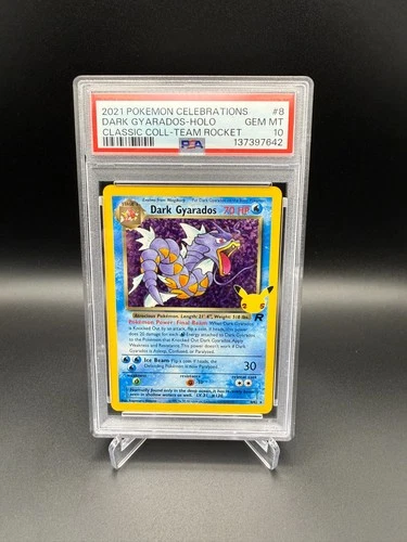 PSA 10 Dark Gyarados 8/82 Celebrations: Classic Collection Holo