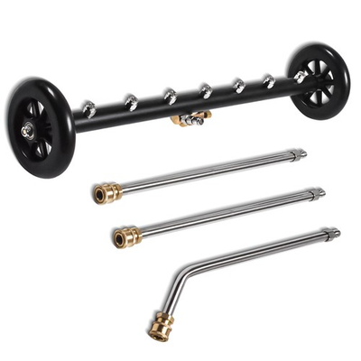 #ad Undercarriage Pressure Car Washer Attachment 2 in 1 Cleaner Water Broom 7 Nozzle $37.39