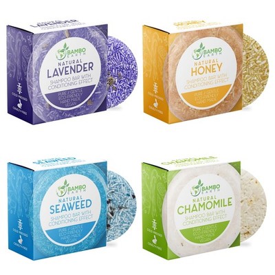 Solid Shampoo Bar And Conditioner Effect Hair Soap   4 Pack 100% Organic Sham...