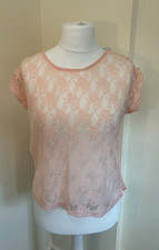 6ixty 8ight Lace Blouse - Size Medium - Pink