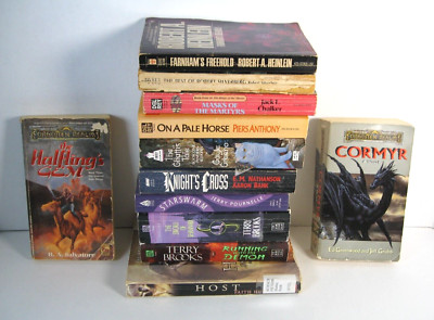 12 Fantasy Book Lot: Halfling's Gem, Cormyr, Starswarm, Masks of Martyrs, Host..