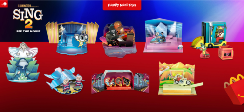 2022 McDONALD'S Sing 2 HAPPY MEAL TOYS Or Set - 第 1/11 張圖片