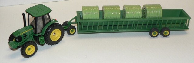 Siku 1 32 John Deere Tractor With Trailer Round Bales For Sale