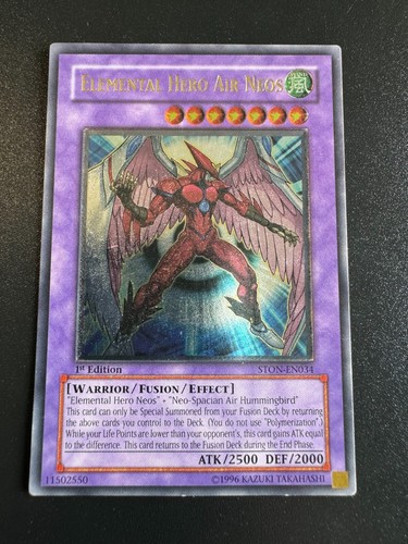YUGIOH ELEMENTAL HERO AIR NEOS ULTIMATE RARE 1ST GOOD STON-EN034 GX JADEN RETRO