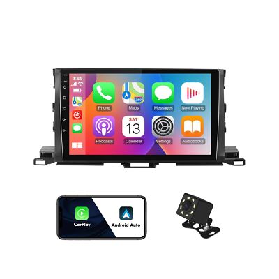 10.1-inch Android 12 Double Din Car Stereo for Toyota Highlander 2014-2019 IP...