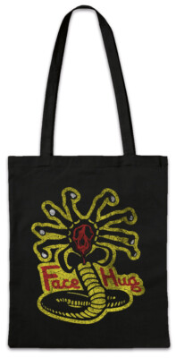 Facehugger Kai Stofftasche Einkaufstasche Karate Alien Fun Kid Cobra Logo Aliens