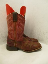 Kids Ariat Brown Leather Cowboy Western Boots Style 10021594 Size 1
