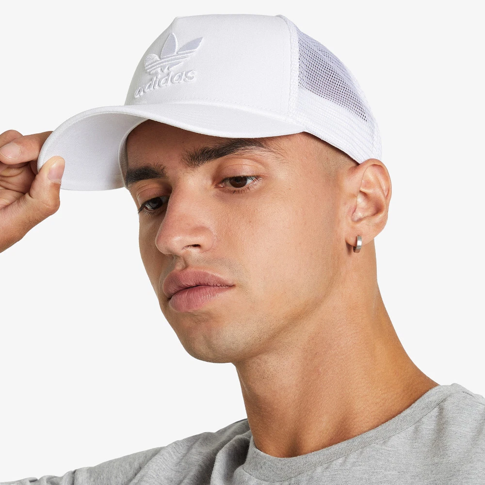 NEW ADIDAS ORIGINAL SUPERSTAR BASEBALL CAP HAT WHITE TRUCKER 1 SIZE FITS ALL
