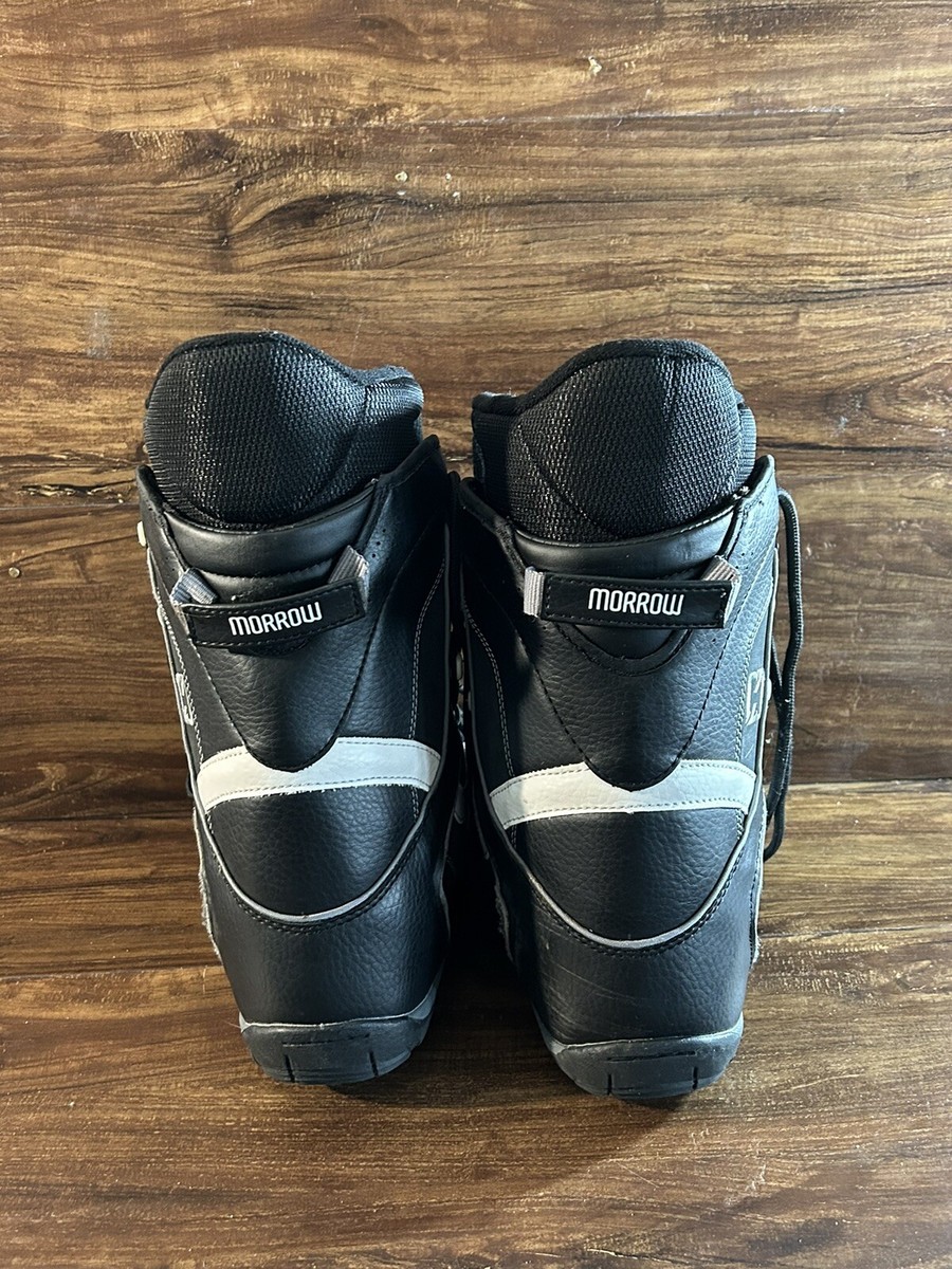Men's Morrow Snowboard Boots Size US 7 Rail Black Lace Up Winter