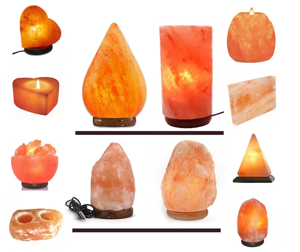 Himalayan Natural Pink Salt Lamp Rock Salt Candle Holder