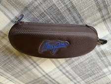 Maui Jim Zippered Sunglasses Case w/ Clip Brown