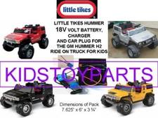 18V Volt Battery Pack Kit for All 12v LITTLE TIKES Trucks RED GRAY YELLOW BLACK