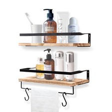 2X Floating Shelves Display Wall Mount Storage Shelf For Bathroom Living Room