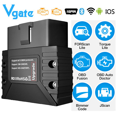 Vgate vLinker MC+ ELM327 BT4.0 OBD2 KFZ Diagnosegerät Bimmercode für Android IOS