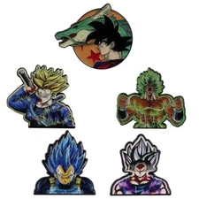 New! Dragon Ball Enamel Pin Set of 5 Pins Goku, Shenron Vegeta Trunks DBZ anime