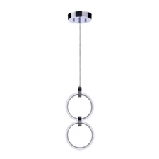 Craftmade Context 2 Light LED Pendant, Chrome - 59392-CH-LED