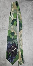 Vtg 1991 WWF Wildlife Gorilla Art Tie Pure Silk Mens Classic Made USA