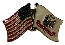 Pack of 24 USA American & US Army Emblem Motorcycle Hat Cap Lapel Pin