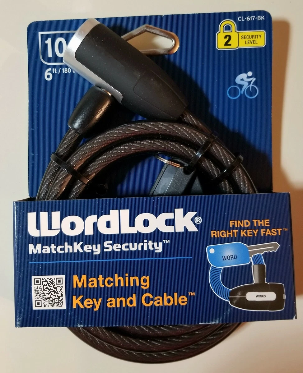 Antivol Vélo Wordlock Loop'N Lock – 7 Pieds (2,2m) – Câble Acier Anti-coupe – Neuf