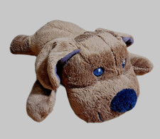 Melissa Doug Lovey Security Plush Puppy Dog Brown Black Chocolate Stuffed 10"