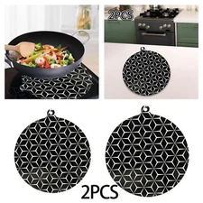 2 Pieces Induction Cooktop Protect Mat Cooktop Scratch Protector Silicone Mats