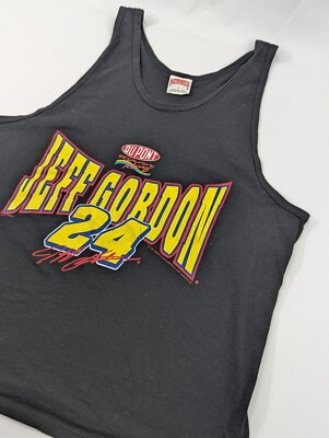 Vintage 1996 Jeff Gordon Nutmeg Mills Racing Graphic Tank Sleeveless Large