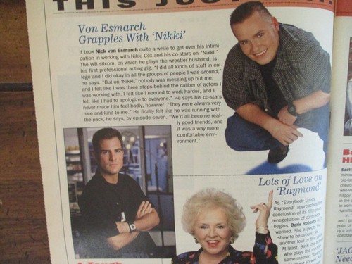 2001 N Y TV Mag(THREE SISTERS/AJ LANGER/JOHN MALKOVICH/COLD FEET/MARY BETH EVANS - Picture 7 of 12