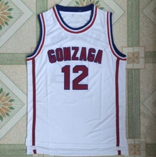 Retro Vintage John Stockton #12 Gonzaga #12 Basketball Jersey Stitched