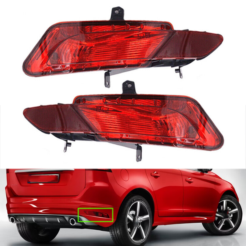 Volvo XC60 2014-2017 Rear Bumper Reflector Fog Brake Parking Light Pair