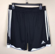 Adidas Youth Unisex Climacool Classic Black White Athletic Gym Workout Shorts L
