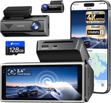 4K 2.5K Dash Cam Front and Rear IMX678  IMX675 Dual Starvis 2 Sensor 128GB Card