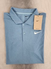 Nike Dri-FIT Victory Golf Blue Polo Shirt Men's Size Medium FQ1142 429