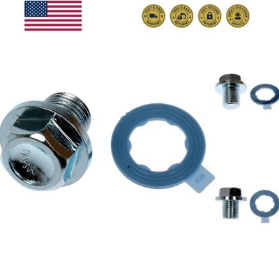 65230 Oil Drain Plug Standard M14-1.50, Head Size 17 mm Compatible with Selec...