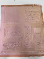 1967 Vintage Riot on the Sunset Strip Movie Printing Mold / Flong Newspaper Ads