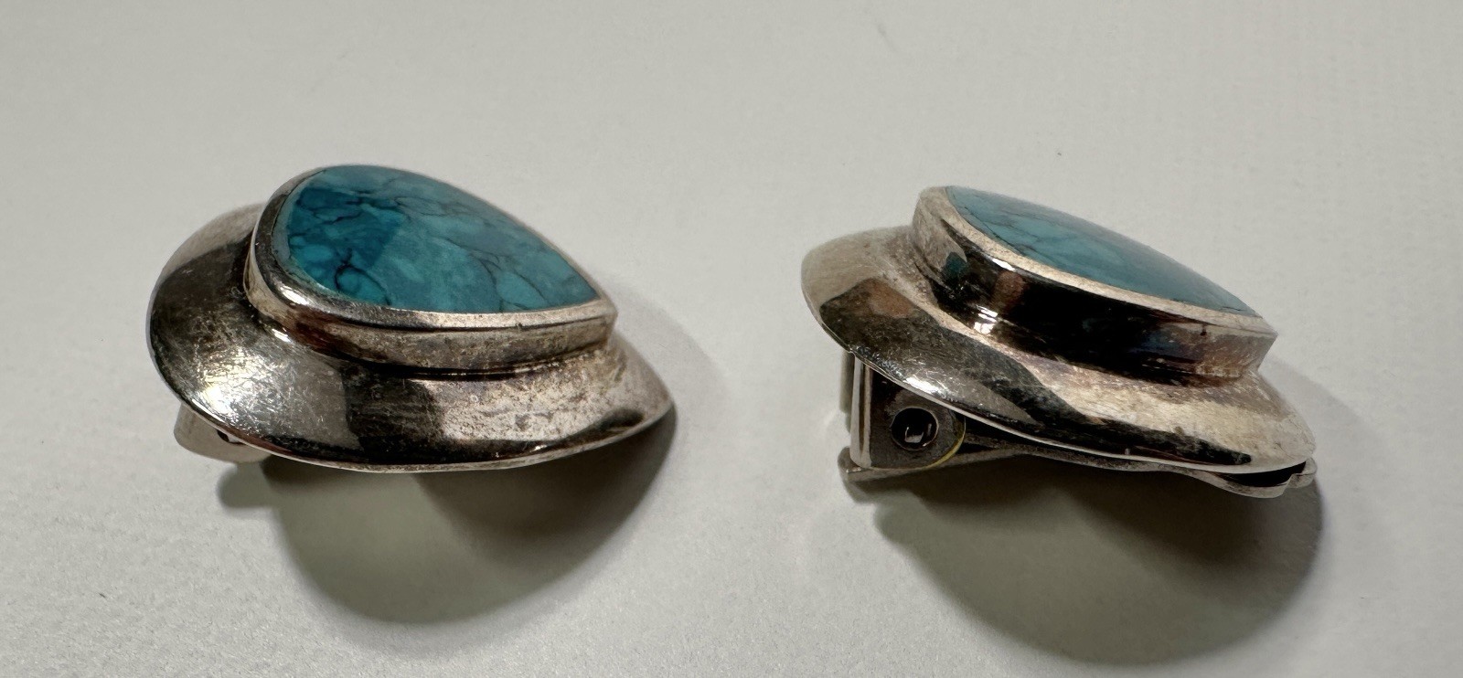 NICE Triangular Shaped Stabilized Turquoise Sterl… - image 4