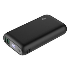 VPB-WP20BK Power Bank 20000mAh 74Wh, caricatore portatile con display LCD, 3 por