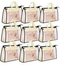 9 Pack Dust Bags for Purses and Handbags,Purse Storage Organizer for 