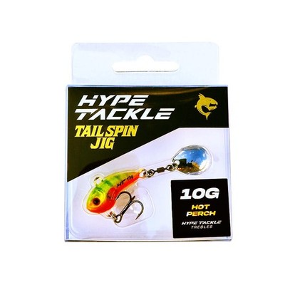 Köder Hype Tackle Tail Spin Jig Hot Perch 10 g für Hecht, Zander und Barsch