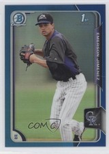 2015 Bowman Chrome Prospects Blue Refractor 143/150 Emerson Jimenez #BCP12 e5r