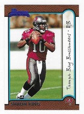 1999 Bowman Rookie Shaun King Tampa Bay Buccaneers Football Card #175 RC. rookie card picture