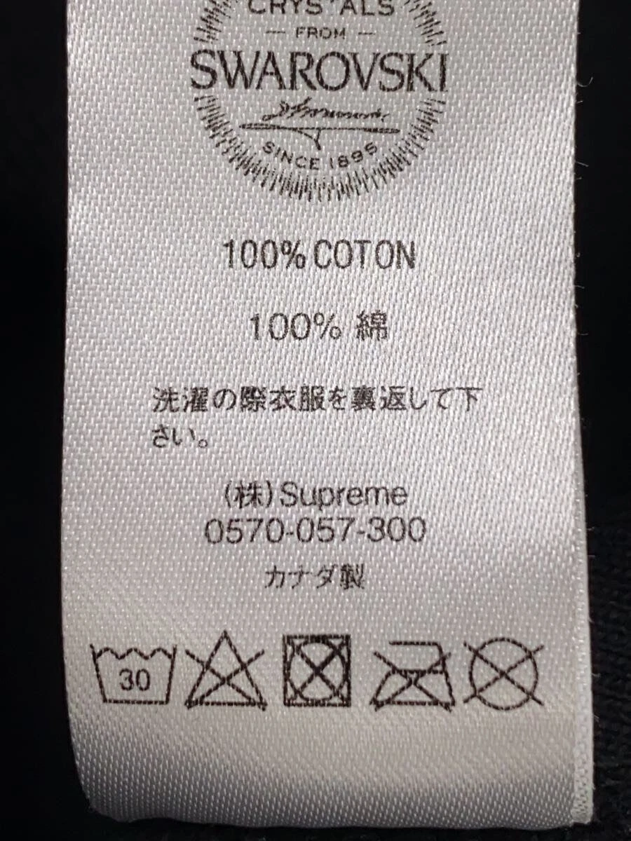 Felpa con cappuccio Supreme M cotone nero SWAROVSKI S LOGO FELPA CON CAPPUCCIO usata