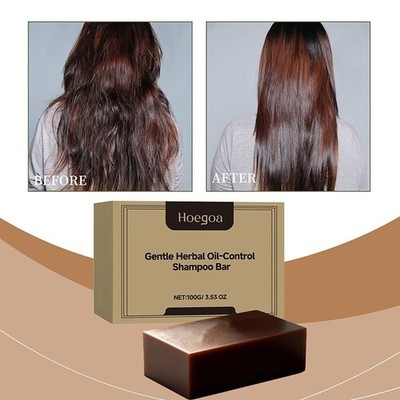 1/2 Stück Gentle Natural Herbal Oil-Control Shampoo Bar frei von Silikonen
