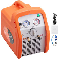 1 HP Refrigerant Recovery Machine - Dual Cylinder Portable AC Recovery Machine w