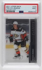 2021 Upper Deck Series 1 Young Guns Clear Cut Trevor Zegras #232 PSA 9 MINT 4p5