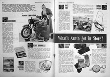 Vecchia rivista moto d'epoca stampa 1964 Honda Adsett Graham Sidecar 20°