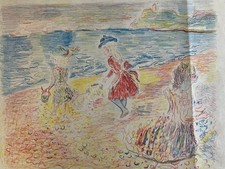 Lithographie Constantin Andréevitch TERECHKOVITCH Ecole Russe Expressionnisme